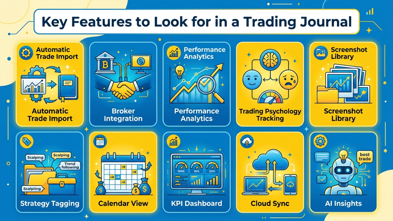 Key features to look for in a Trading Journal