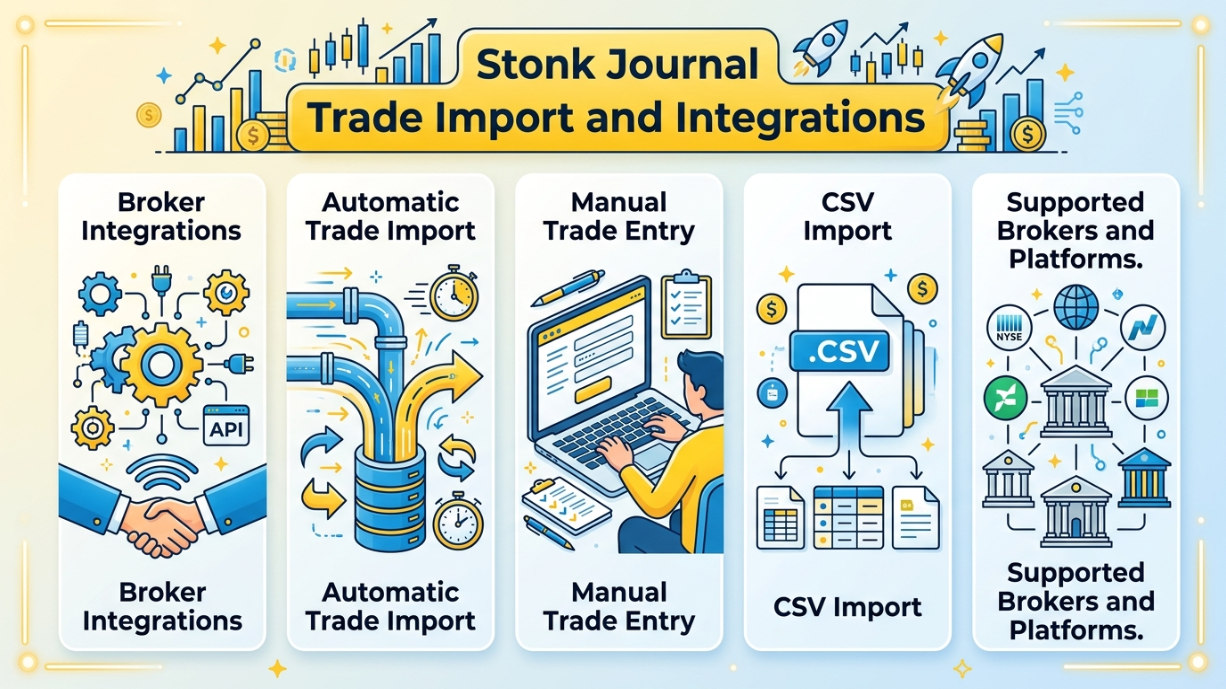 Stonk Journal trade import and integrations